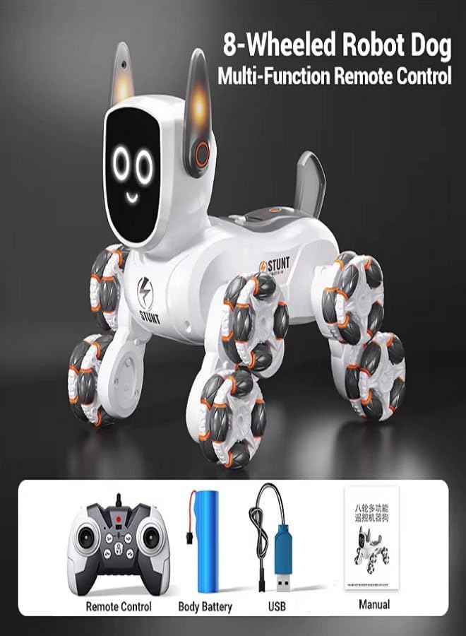 8‑Wheel Multi‑Functional RC Robot Dog Ⓢ