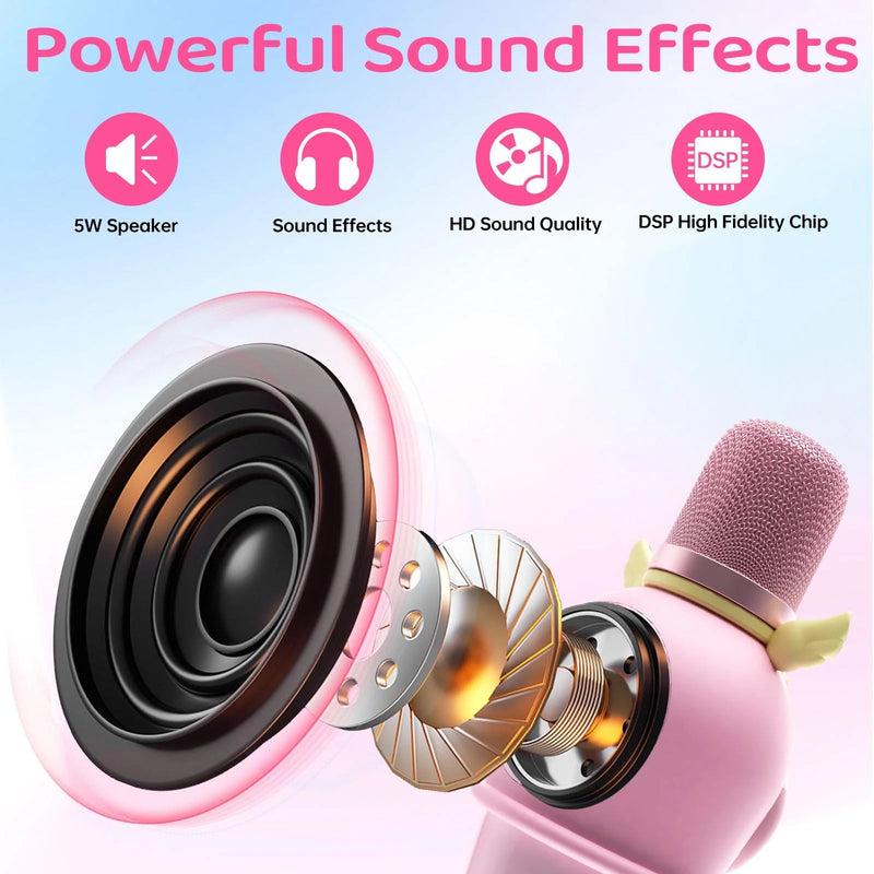 Kids Wireless Karaoke Microphone Speaker